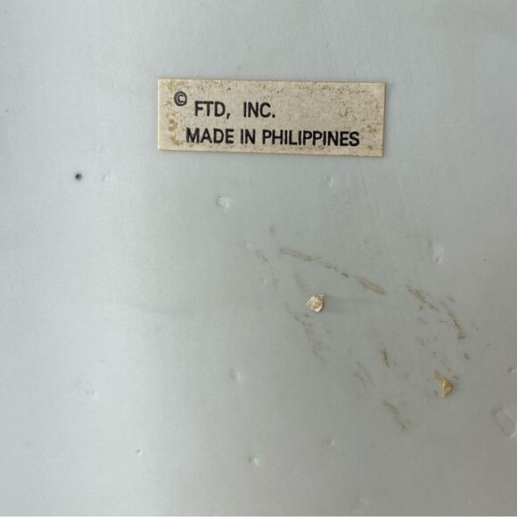 Vintage 80s FTD Ceramic Mallard Duck Planter Hand Painted Duck Decor - Picture 6 of 7